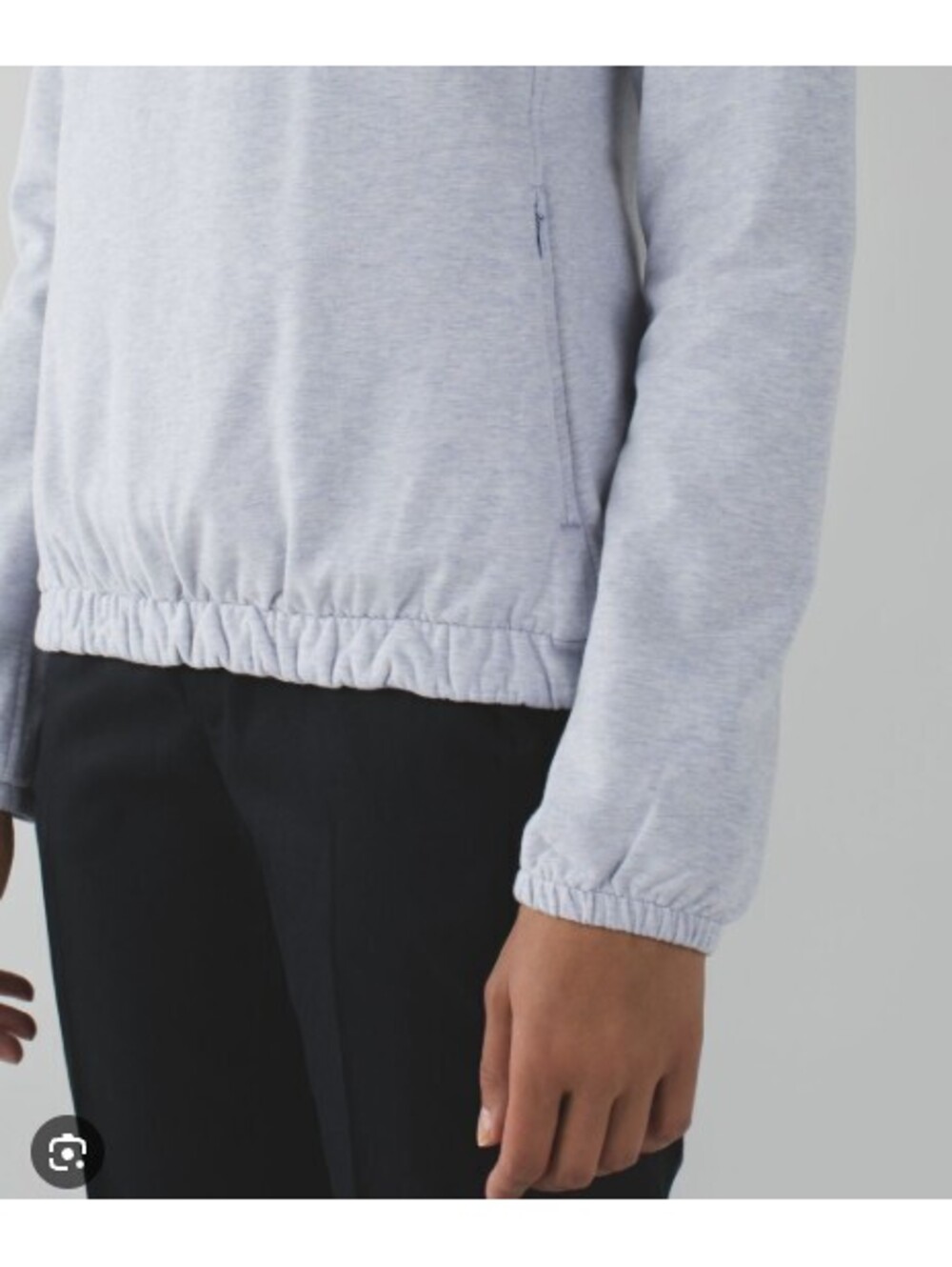 Lululemon after all pullover-heathered gray cool breeze cowl neck size 4 - Picture 3 of 9
